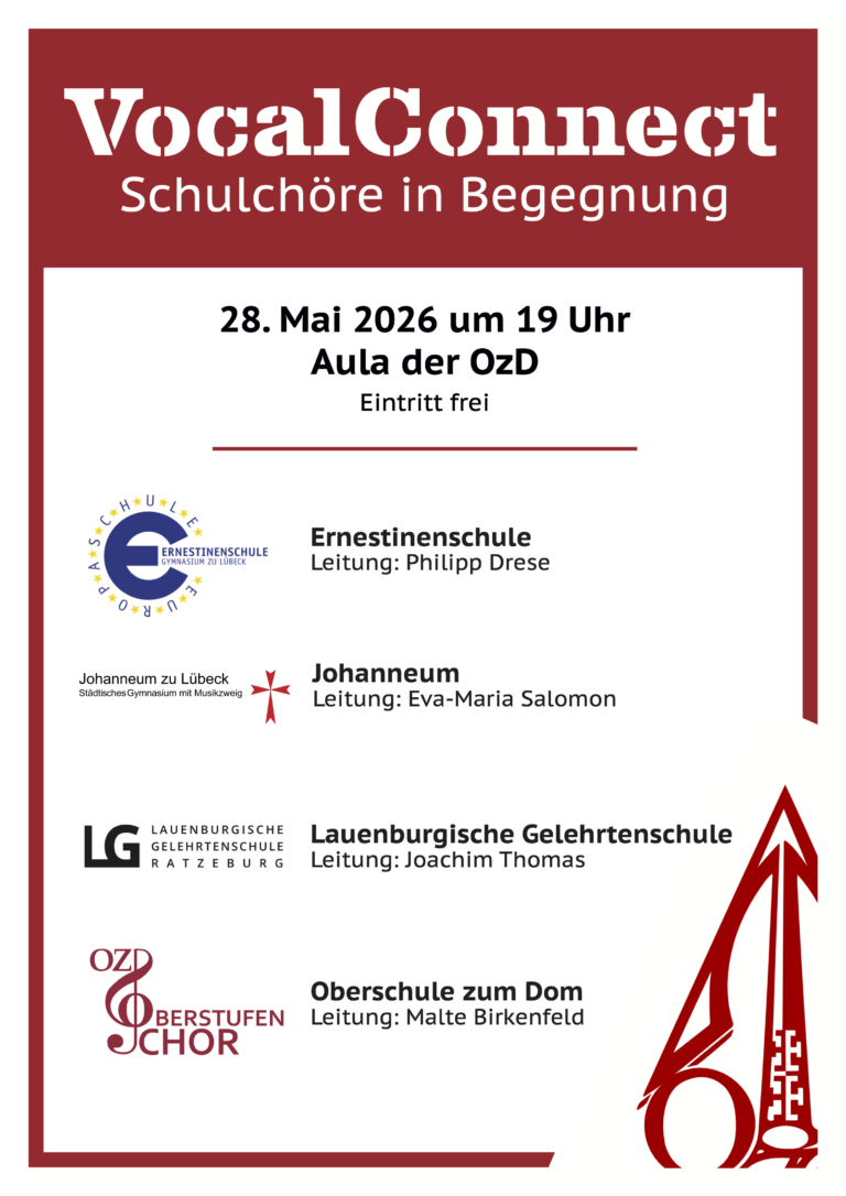 Schulchor-Begegnungskonzert am 28.5. in Lübeck